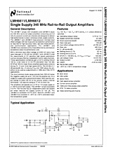 DataSheet LMH6611 pdf